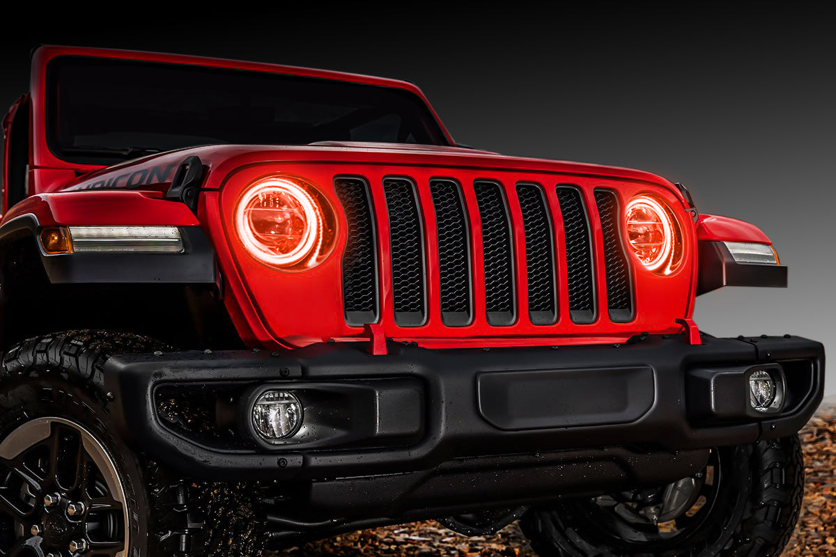 1214-005 - Jeep Wrangler JL 2018-2019 ORACLE LED Waterproof Halo Kit
