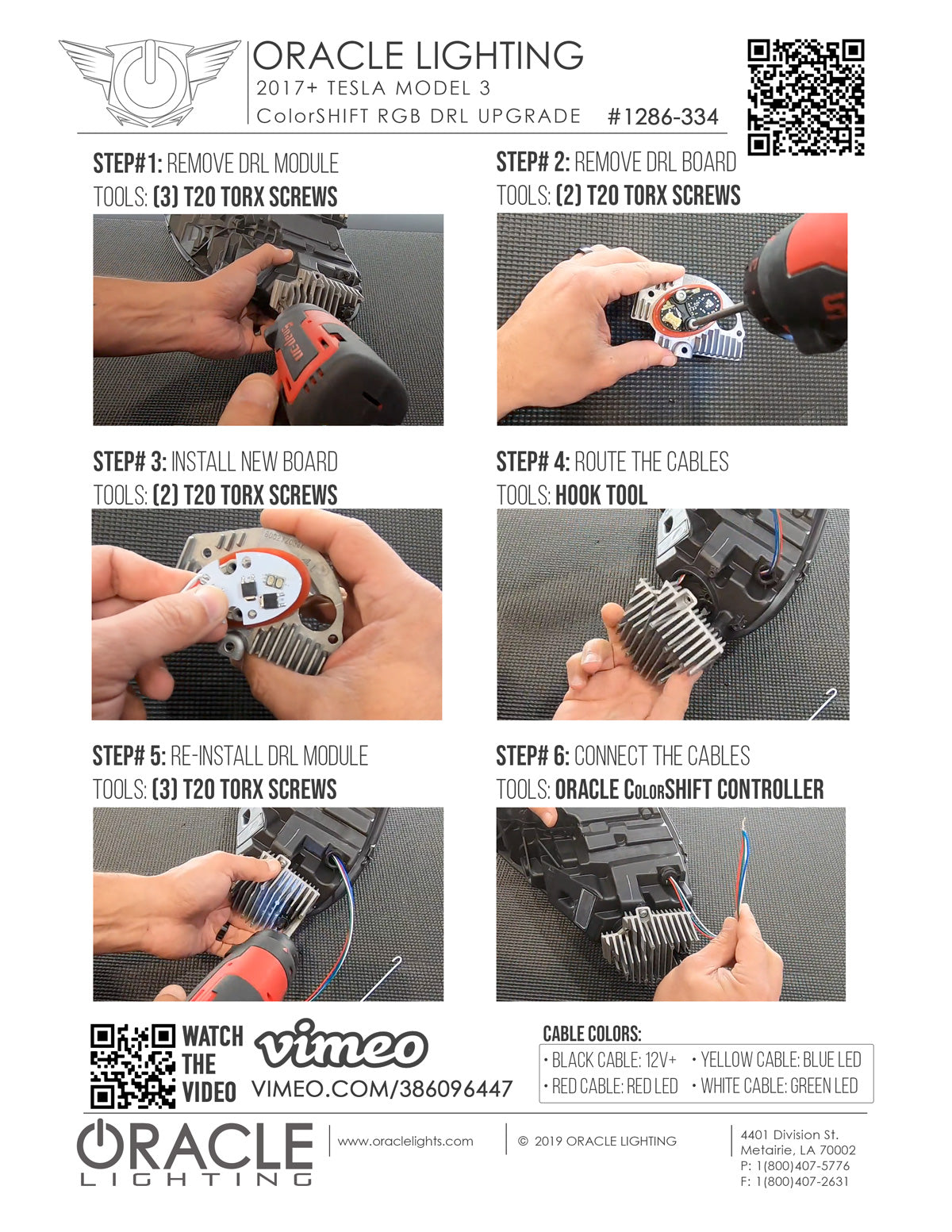 1286-330 - ColorSHIFT Headlight DRL Upgrade