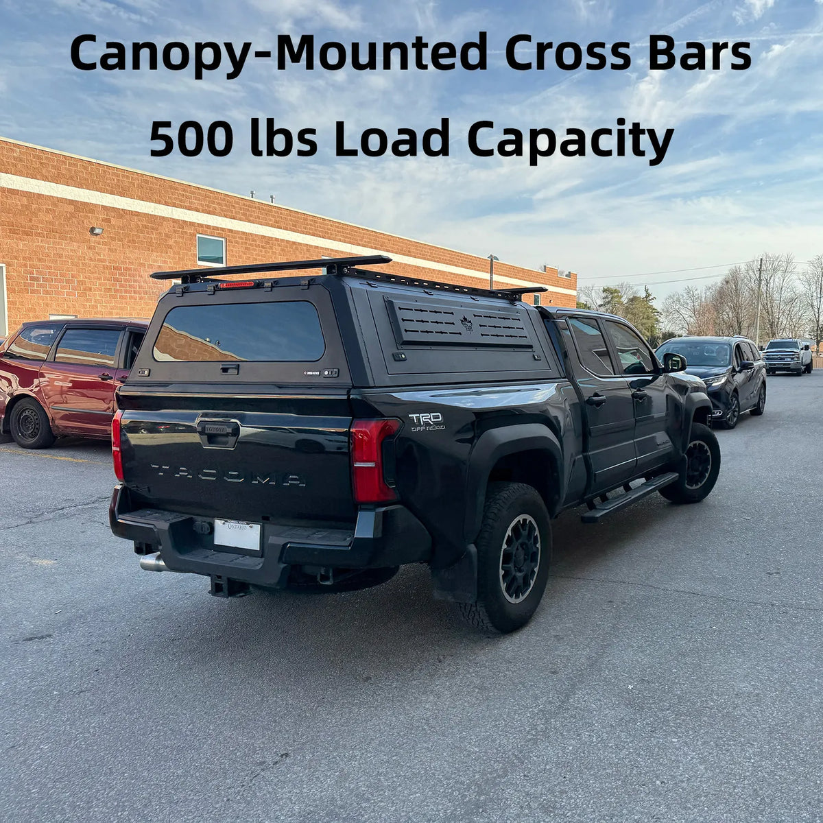 Dura Cover Canopy Cap Cross Bar| 600 lbs Load Capacity 59" (1.5m) Heavy-Duty Carbon Steel Roof Rack Anti-Rust Bars | Textured Powder Coated Carbon Steel image 1
