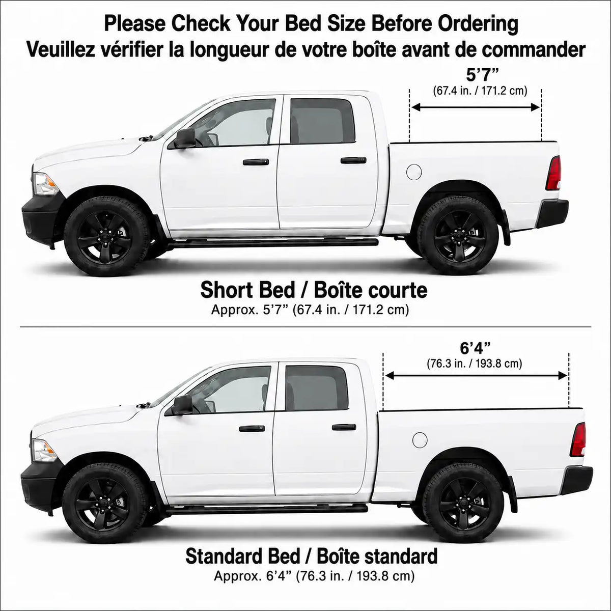 Dura Cover 2009-2018 Dodge Ram 1500 | 2019-2024 Ram 1500 Classic Body | 2010-2026 Dodge Ram 2500 3500 | 6'4'' Bed (76.3'') | Aluminum Hard Flip Back Tri-Fold Truck Bed Tonneau Cover image 11