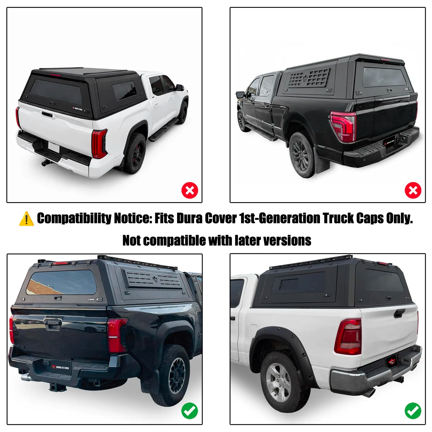 Dura Cover Canopy Cap Cross Bar| 600 lbs Load Capacity 59" (1.5m) Heavy-Duty Carbon Steel Roof Rack Anti-Rust Bars | Textured Powder Coated Carbon Steel image 3