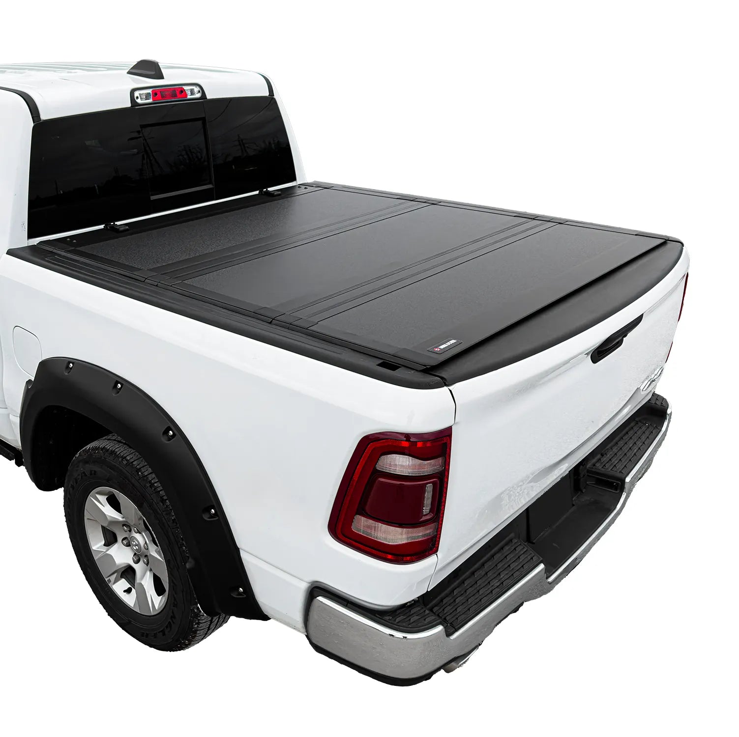 Dura Cover 2019-2026 Chevy Silverado 1500 | 2019-2026 GMC Sierra 1500 | 5'8'' Bed (69.3'') | Aluminum Hard Flip Back Tri-Fold Truck Bed Tonneau Cover image 0