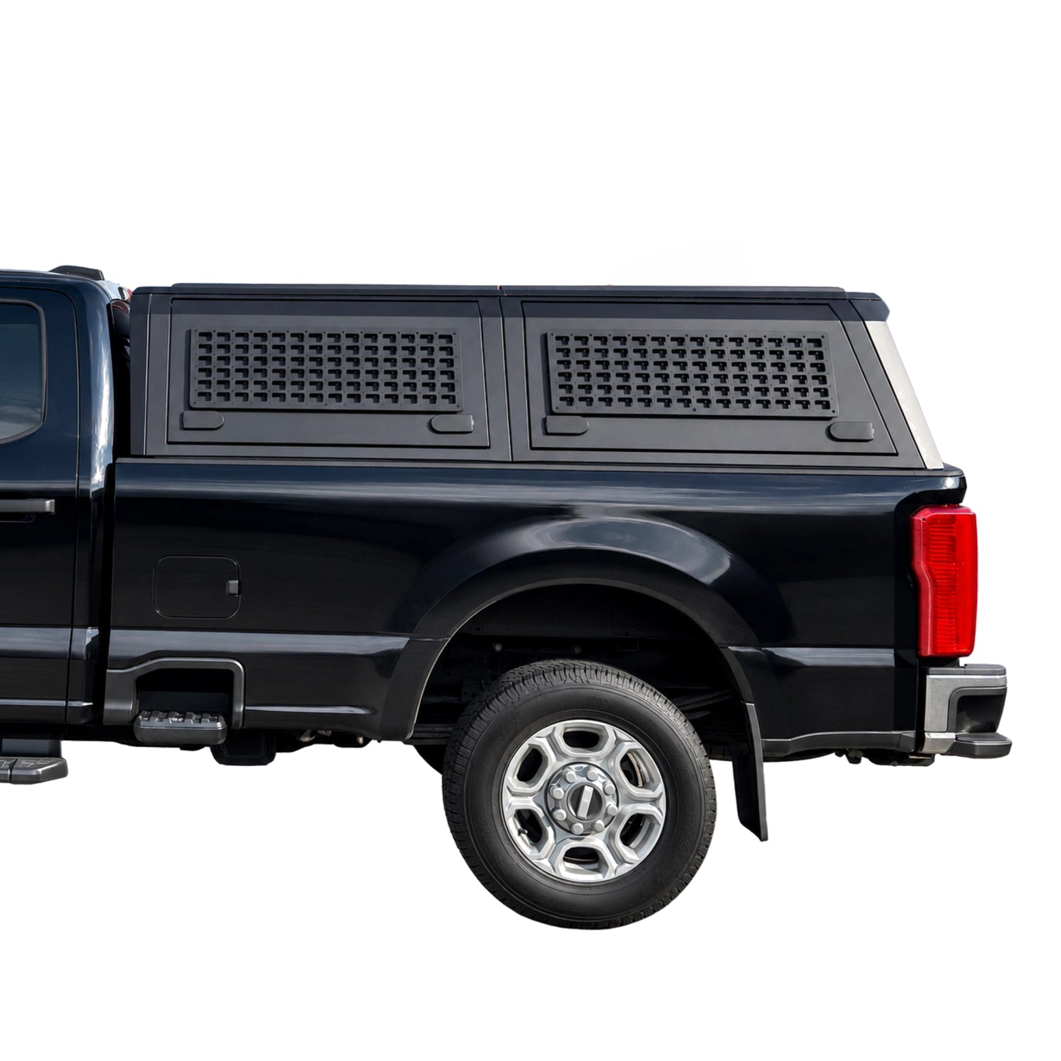 Dura Cover 2017–2026 Ford F-250 / F-350 / F-450 Super Duty 8' (96.4") Bed Adventure Edition Aluminum Truck Cap with MOLLE Panels image 1