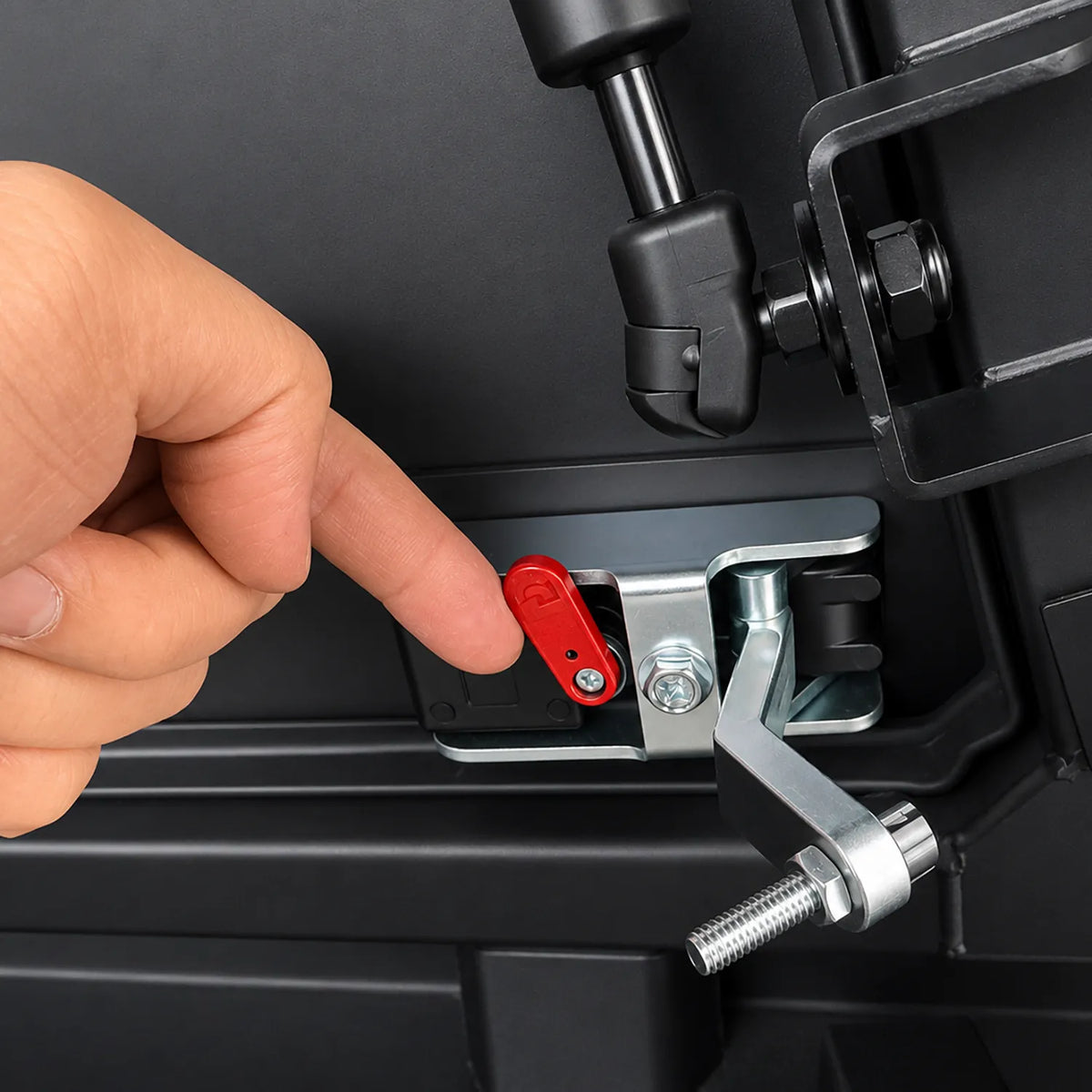 LAX Dual-Side Opening Lock Set for 2nd Gen Truck Caps, Designed for Gullwing and Rear Doors, with Interior Emergency Safety Release, Set of 2 image 3