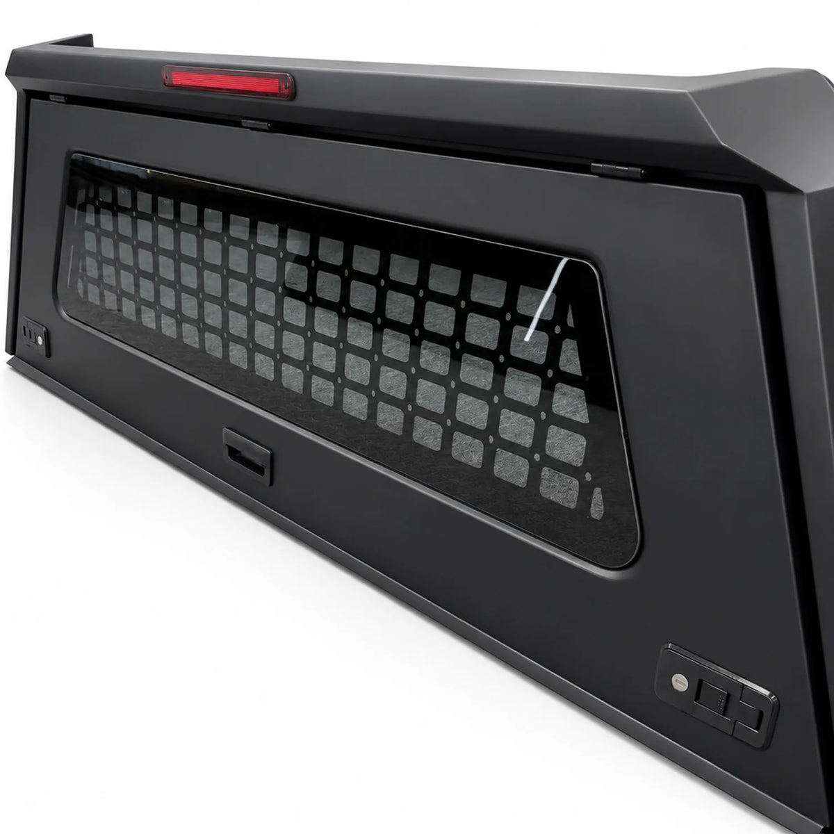 Rear Window Guard for 2nd Gen Truck Caps – Heavy-Duty Back Window Protective Panel, Matte Black image 1