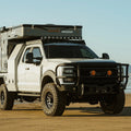 Barre de toit modulaire TrailRax pour Ford Super Duty 2017+/ Déflecteur avec découpe pour feux de dégagement/Barre lumineuse