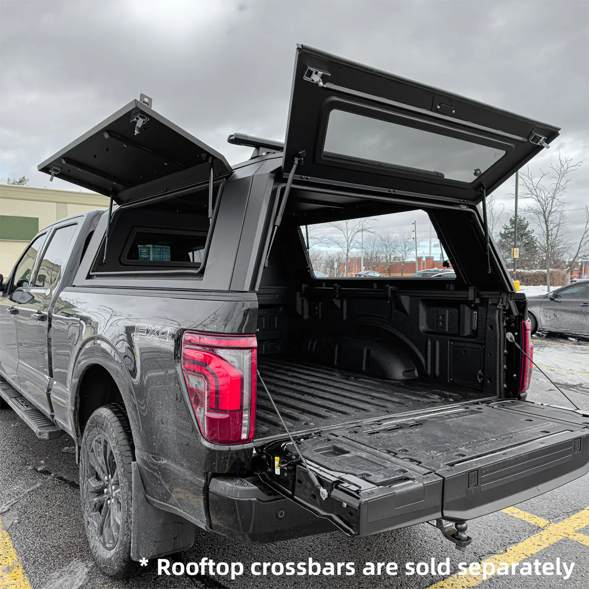 Dura Cover 2014-2018 Chevy Silverado 1500 | GMC Sierra 1500 | 5'8'' Bed (69.3'') | 2nd-Gen Aluminum Truck Cap Canopy Hardtop | Adventure Edition Molle Panels image 2