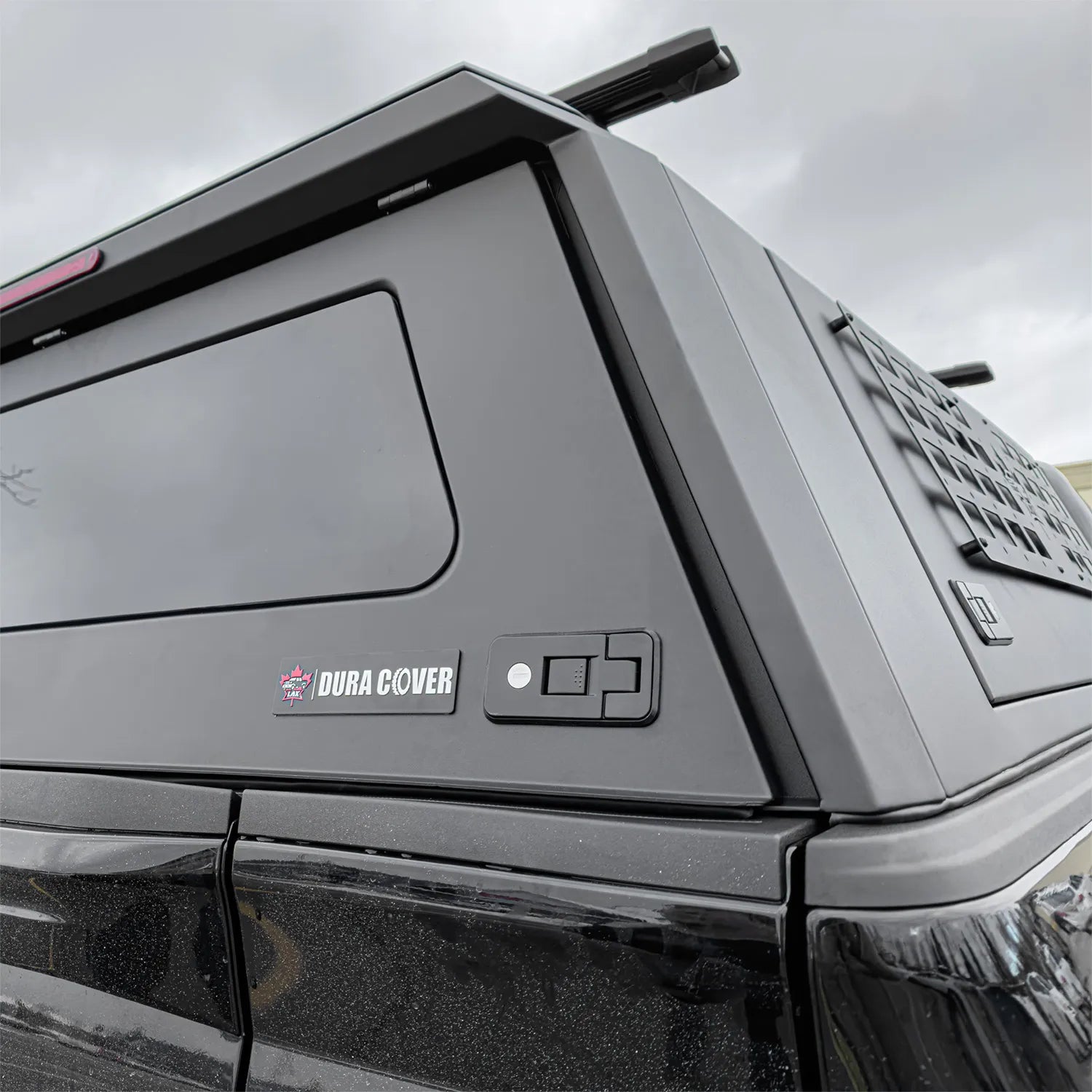 Dura Cover 2014-2018 Chevy Silverado / GMC Sierra 1500 | 2015-2019 Silverado/Sierra 2500 3500 HD | 2019 Silverado 1500 LD | 6'6'' Bed (78.9'') | 2nd-Gen Aluminum Truck Cap Canopy Hardtop | Adventure Edition Molle Panels image 8