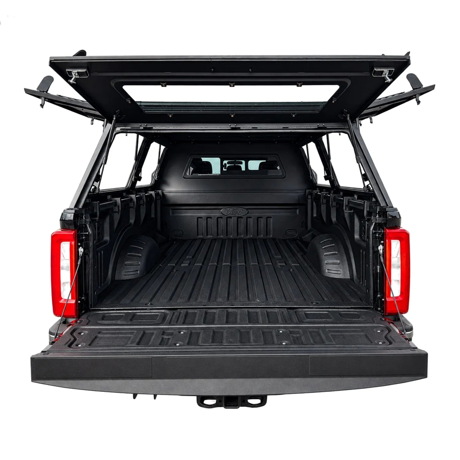 Dura Cover 2017–2026 Ford F-250 / F-350 / F-450 Super Duty 8' (96.4") Bed Adventure Edition Aluminum Truck Cap with MOLLE Panels image 4