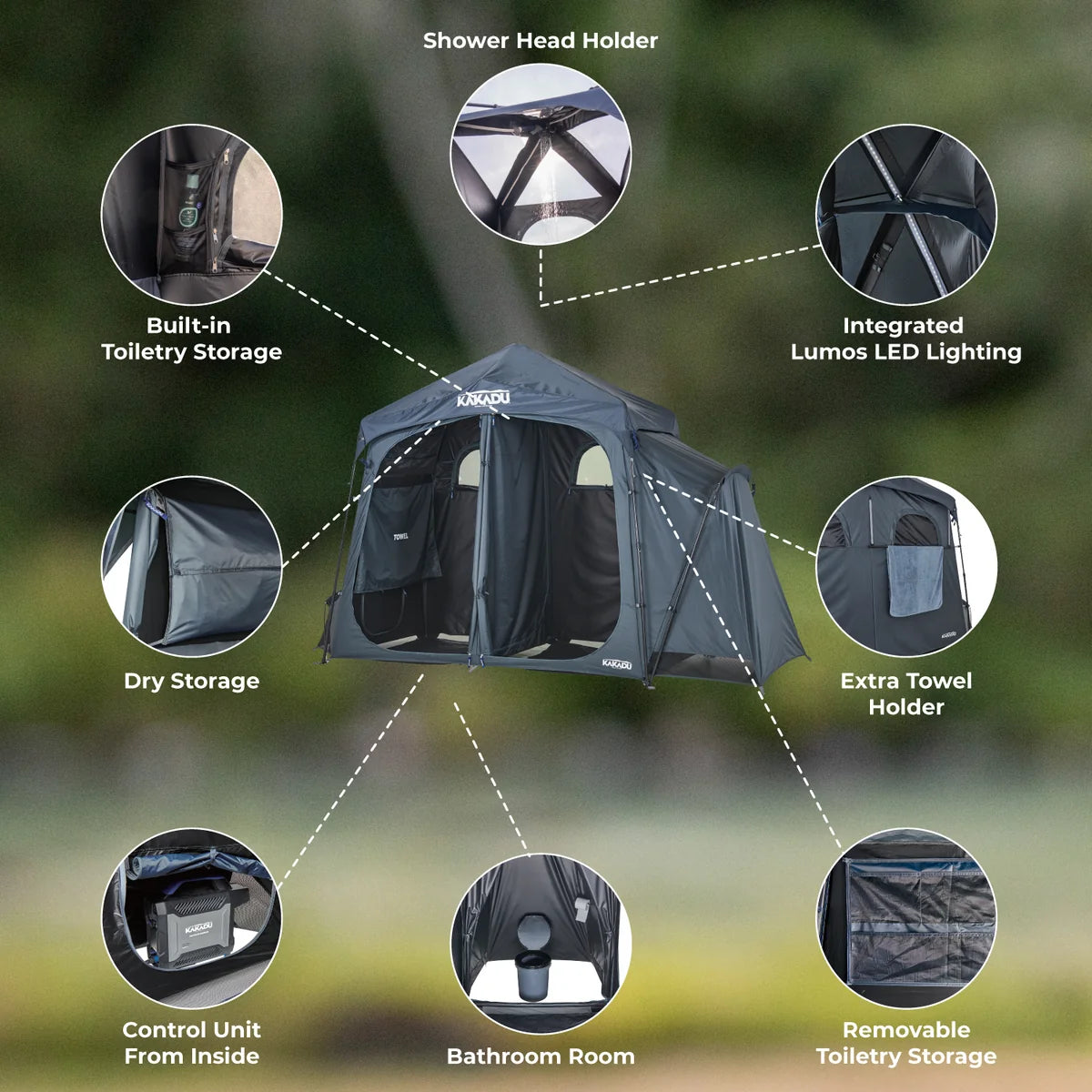Kakadu Outback Shower Tent Deluxe