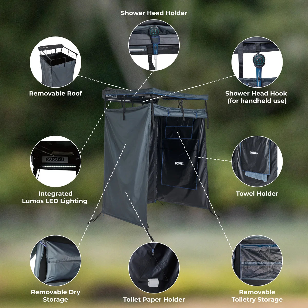 Kakadu Outback Shower Vehicle Tent